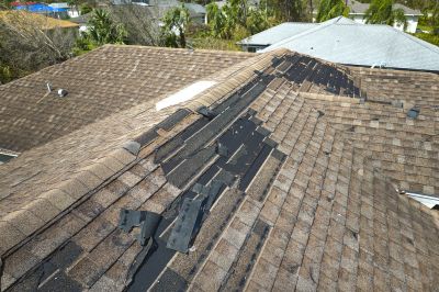 Asphalt Shingle Roof Repair - Damaged Shingles