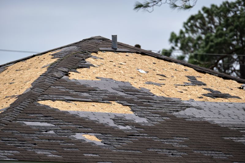 Asphalt Shingle Roof Repair - Missing Shingles